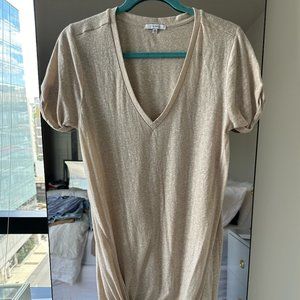 Z Supply V-Neck T-Shirt Dress with Front Tie